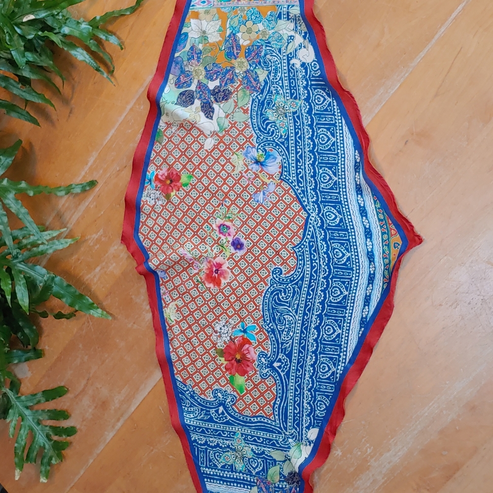 Anthropologie Painterly Patchwork Scarf